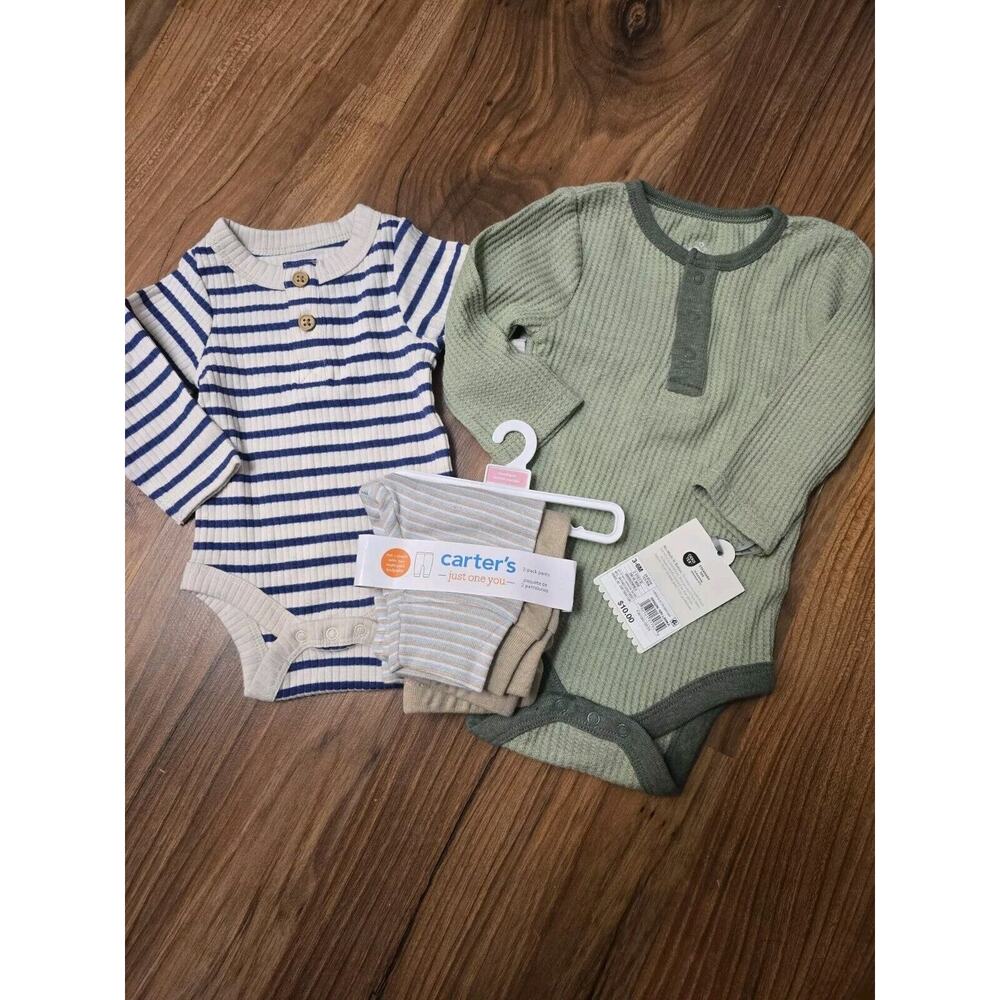 Cloud Island Newborn- 3-6 Months Bundle One Pieces Pants